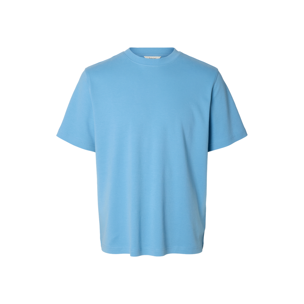Selected Menswear Taj Mid Wgt Peach Ss O-Neck Tee